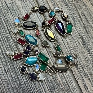 Kendra Scott long multi color stone necklace